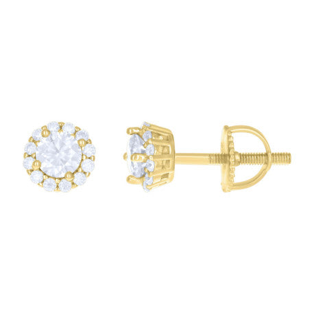 925 Sterling Silver 1.37Ctw Moissanite Earrings