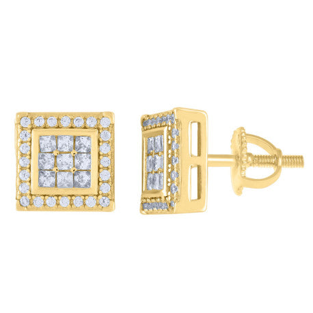 925 Silver Earrings With Moissanite Stones Ctw 0.6