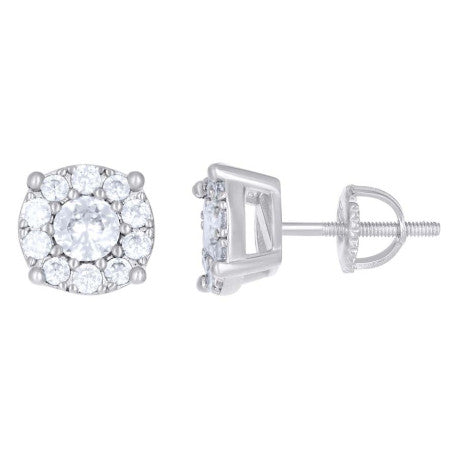 925 Silver Earrings With Moissanite