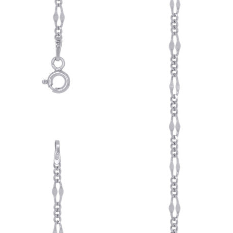 925 Silver Fancy Chain Rhodium Plated