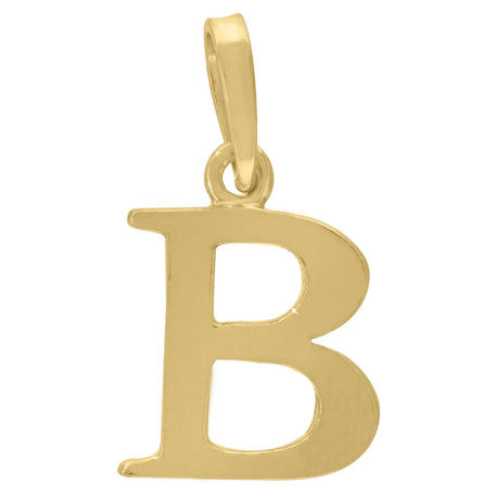 925-Silver Initial "B" Pendant