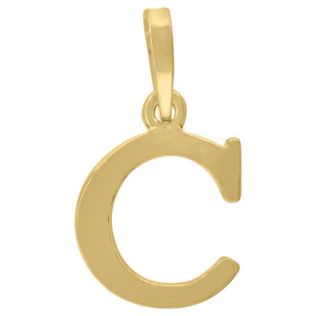 925-Silver Initial "C" Pendant