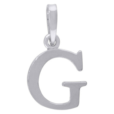 925-Silver Initial "G" Pendant