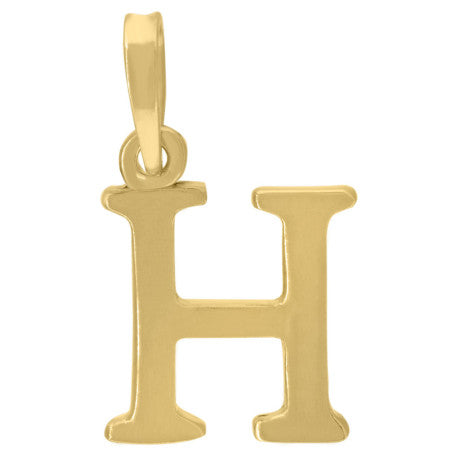 925-Silver Initial "H" Pendant
