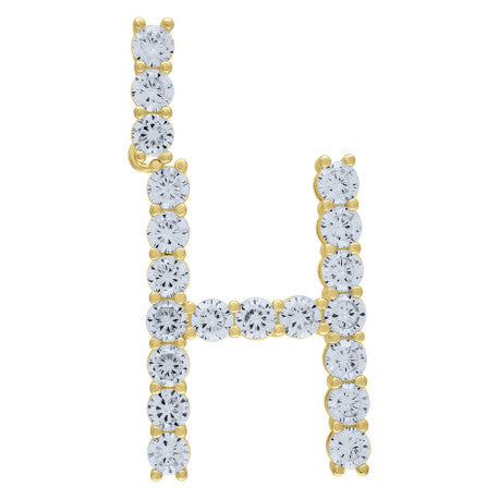 925-Silver Initial "H" Pendant