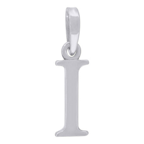925-Silver Initial "I" Pendant