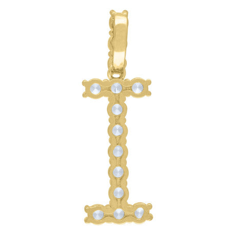 925-Silver Initial "I" Pendant