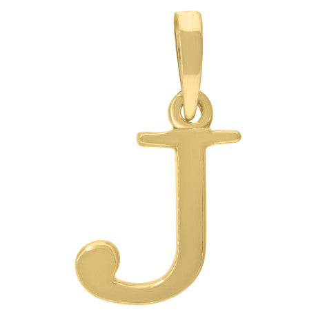 925-Silver Initial "J" Pendant