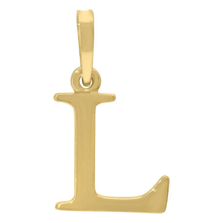 925-Silver Initial "L" Pendant