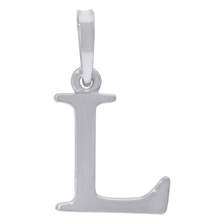 925-Silver Initial "L" Pendant