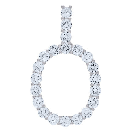 925-Silver Initial "O" Pendant