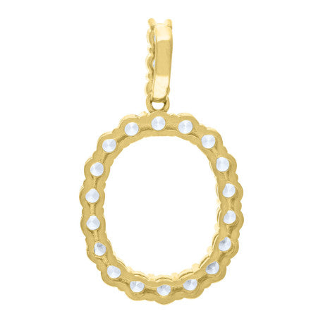 925-Silver Initial "O" Pendant