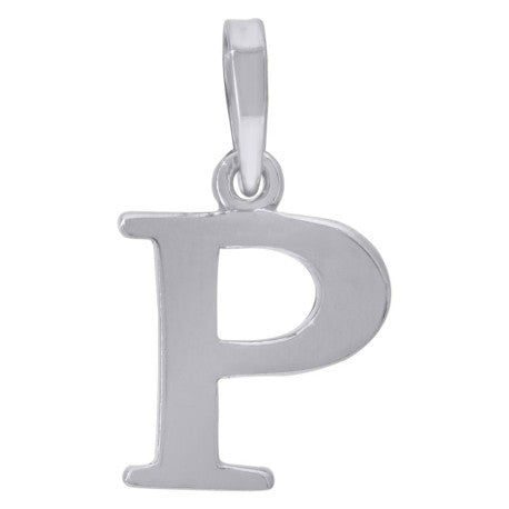 925-Silver Initial "P" Pendant