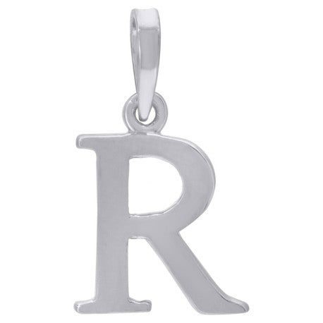925-Silver Initial "R" Pendant
