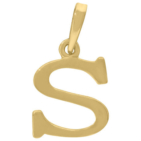 925-Silver Initial "S" Pendant