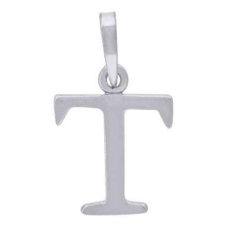 925-Silver Initial "T" Pendant