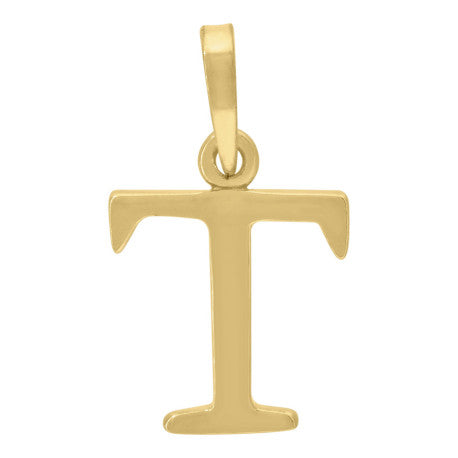 925-Silver Initial "T" Pendant