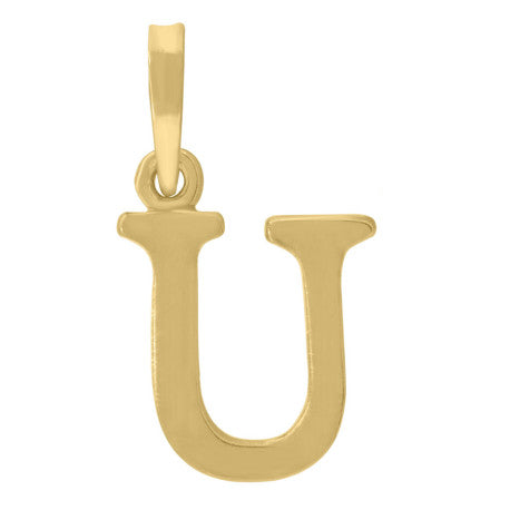 925-Silver Initial "U" Pendant