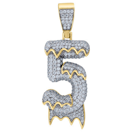 925-Silver Pendant "5" Number