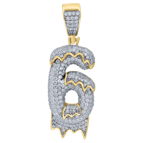 925-Silver Pendant "6" Number