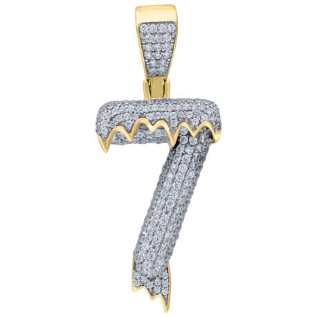 925-Silver Pendant "7" Number