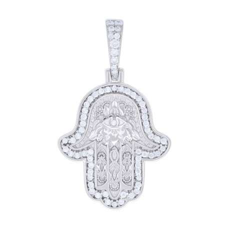 925 Silver Pendant Moissanite Ct R:0.37
