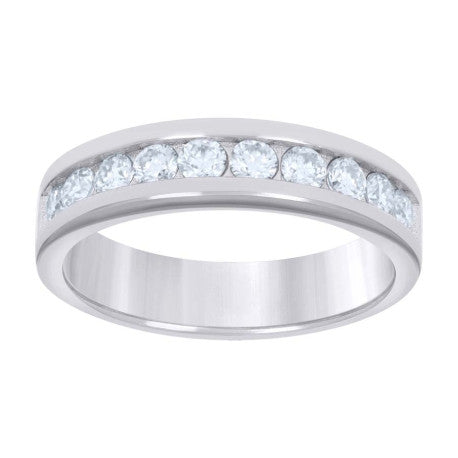 925 Sterling Silver 0.75Ctw Moissanite Ring S6-S9