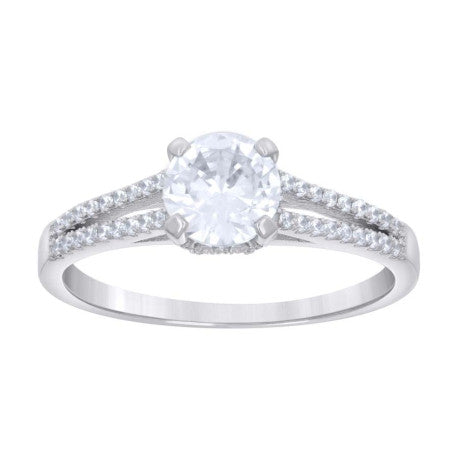 925 Silver Ring With Moissanite S6-S9 Ctw 1.39