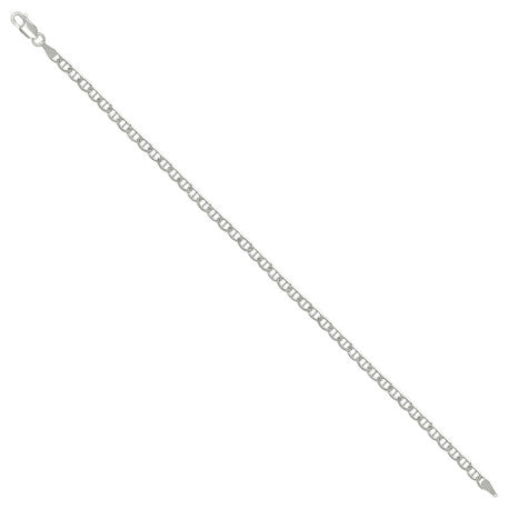 925 Sterling Silver Solid Classic Mariner Silver Chain 080 3mm