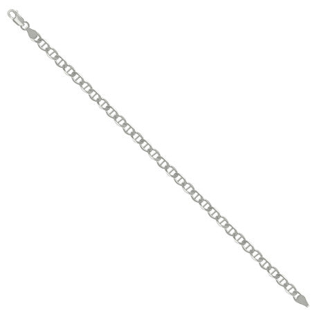 925 Sterling Silver Solid Classic Mariner Silver Chain 120 5mm