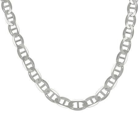 925 Sterling Silver Solid Classic Mariner Silver Chain 150 6mm