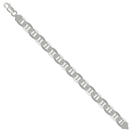 925 Sterling Silver Solid Classic Mariner Silver Chain 250 9.5mm