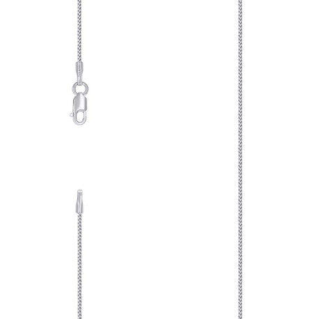 925 Silver Solid Franco Chain Rhodium 030 0.5mm