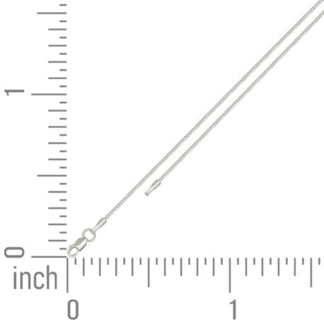925 Silver Solid Franco Chain Silver 030 0.5mm