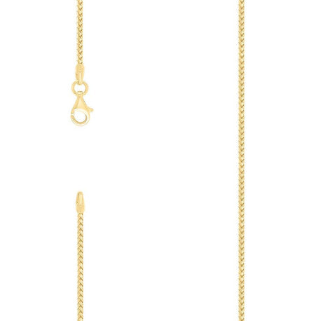 925 Silver Solid Franco Chain Yellow 130 1.5mm
