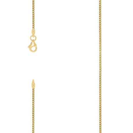 925 Silver Solid Franco Chain Yellow 100 1mm