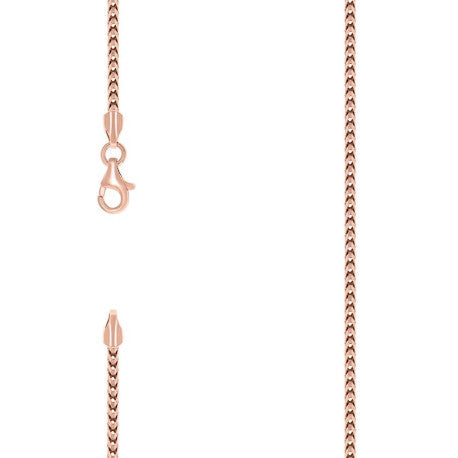 925 Silver Solid Franco Chain Rose 180 2mm