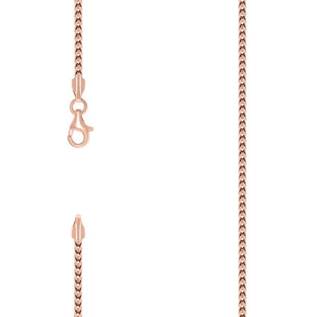 925 Silver Solid Franco Chain Rose 180 2mm