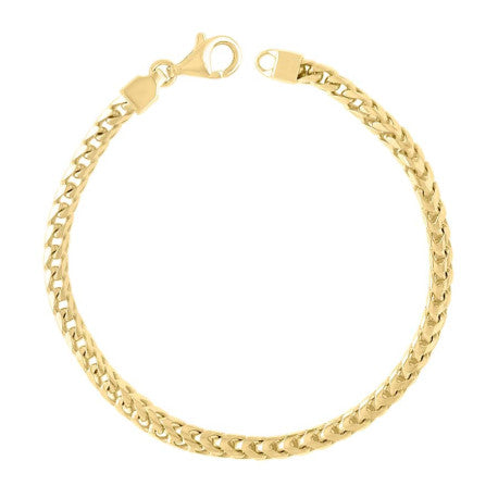 925 Silver Solid Franco Chain Yellow 370 3.7mm