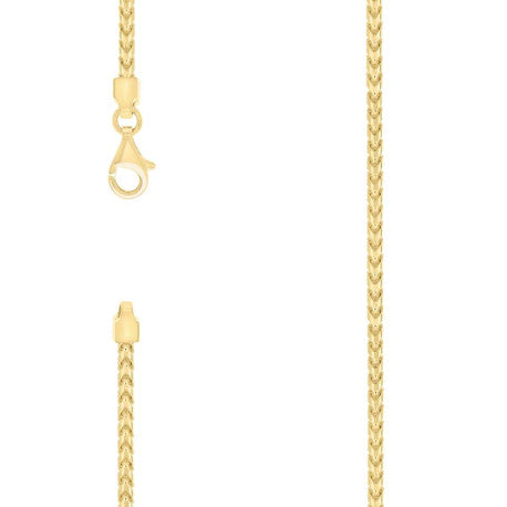 925 Silver Solid Franco Chain Yellow 300 3mm