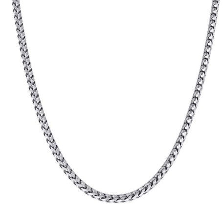 925 Silver Solid Franco Chain Rhodium 300 3mm