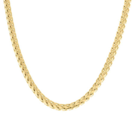 925 Silver Solid Franco Chain Yellow 420 4.2mm