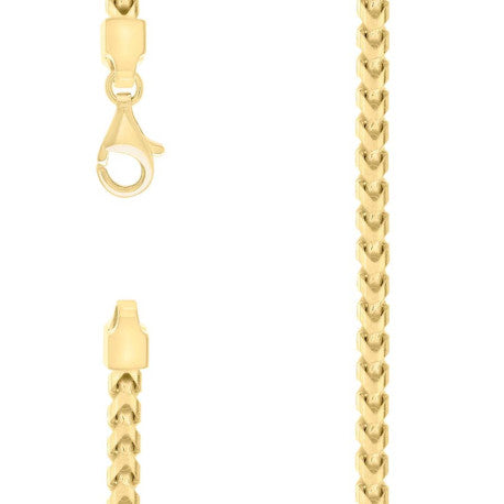 925 Silver Solid Franco Chain Yellow 470 5mm