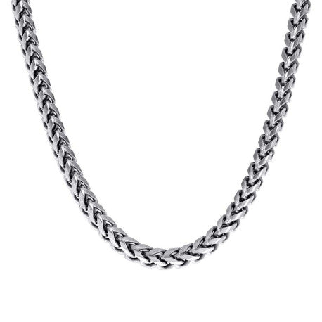 925 Silver Solid Franco Chain Rhodium 470 5mm