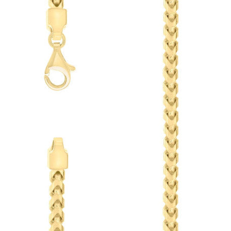 925 Silver Solid Franco Chain Yellow 470 5mm