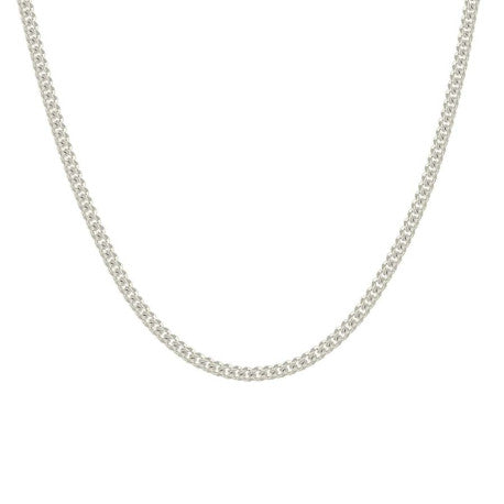 925 Sterling Silver Solid Miami Cuban Chain Silver 060 2mm