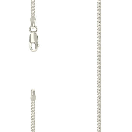 925 Sterling Silver Solid Miami Cuban Chain Silver 060 2mm