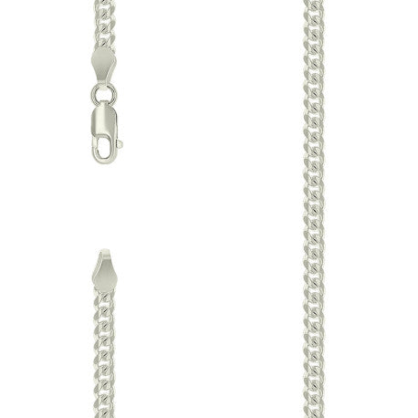 925 Sterling Silver Solid Miami Cuban Chain Silver 100 3.5mm