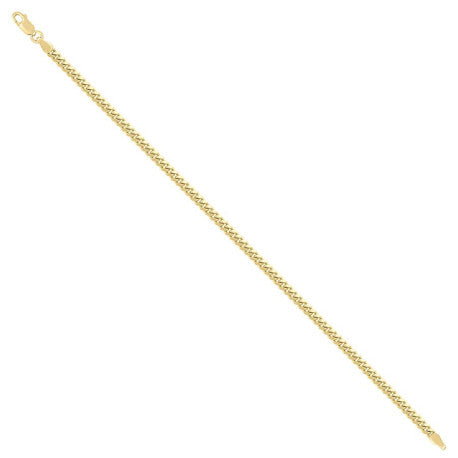 925 Sterling Silver Solid Miami Cuban Chain Yellow 100 3.5mm