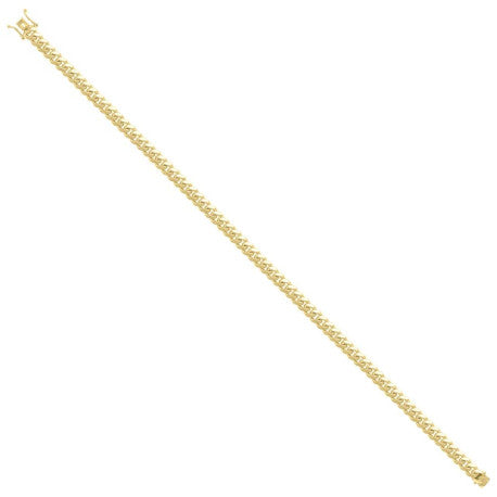 925 Sterling Silver Solid Miami Cuban Chain Yellow 120 4.1mm